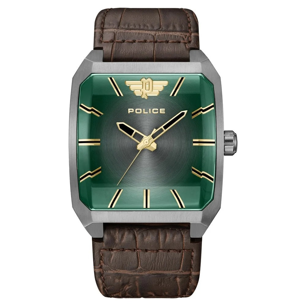 Police Green Dial Quartz Analog Watch for Men