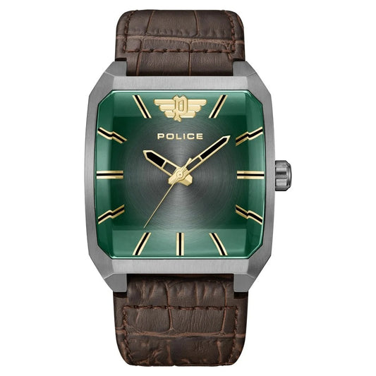 Police Green Dial Quartz Analog Watch for Men