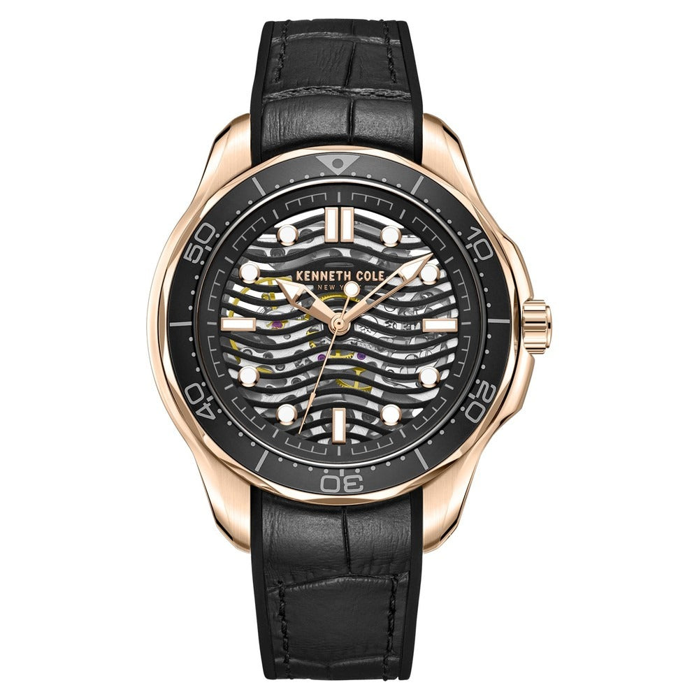 Kenneth Cole Black Dial Automatic Watch for Men