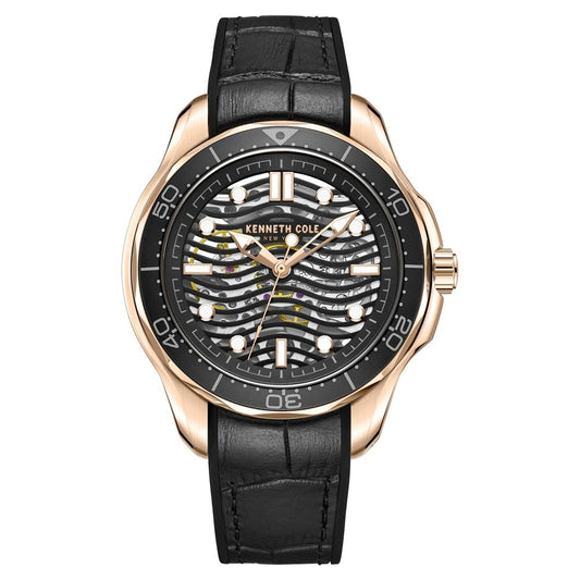 Kenneth Cole Black Dial Automatic Watch for Men