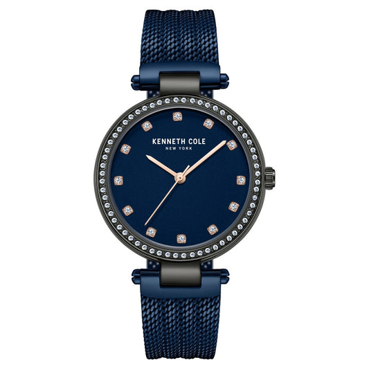 Kenneth Cole Quartz Analog Blue Dial Stainless Steel Strap Watch For Women