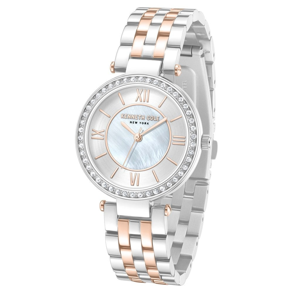 Kenneth Cole Quartz Analog Silver Dial Stainless Steel Strap Watch For Women