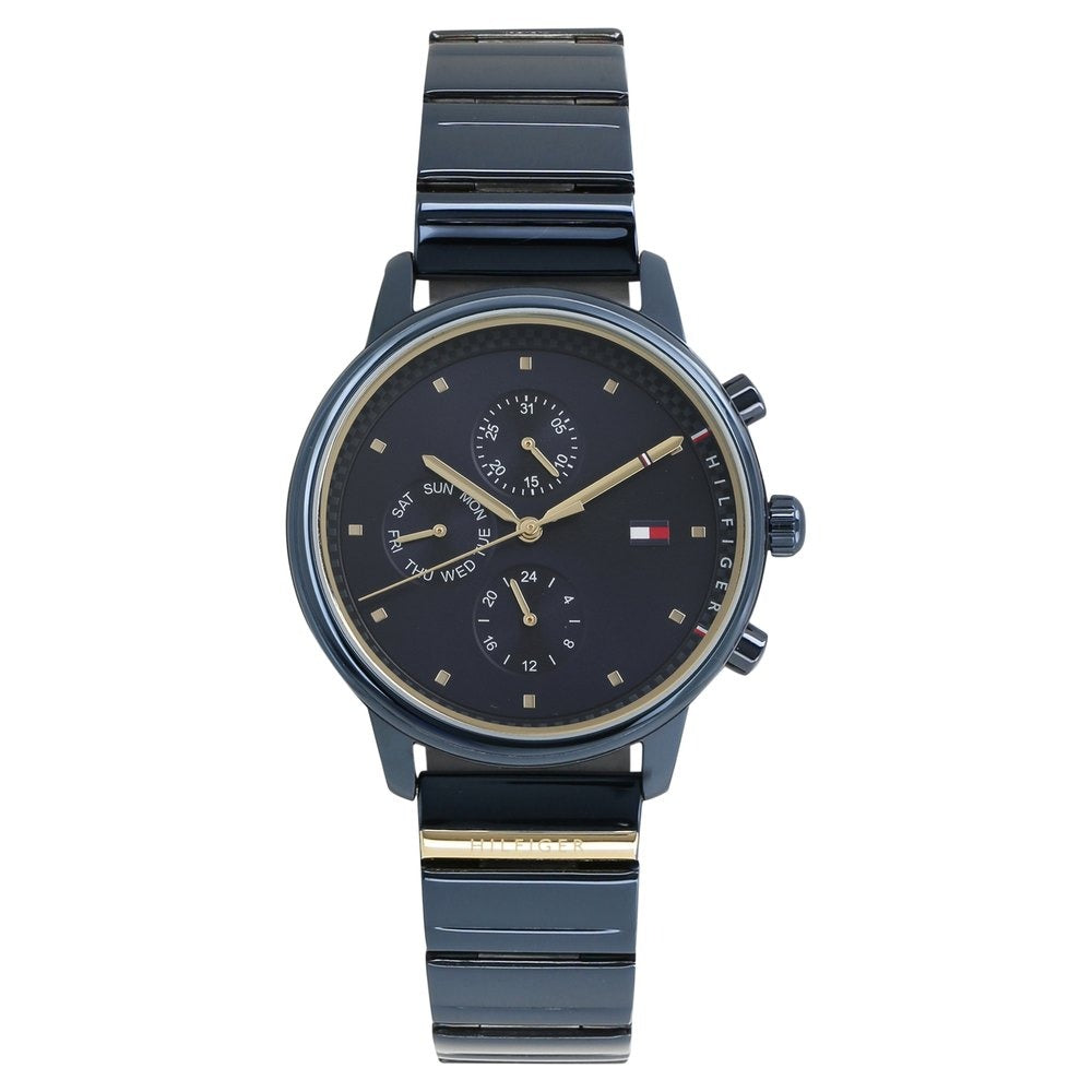 Tommy Hilfiger Quartz Multifunction Blue Dial Metal Strap Watch for Women