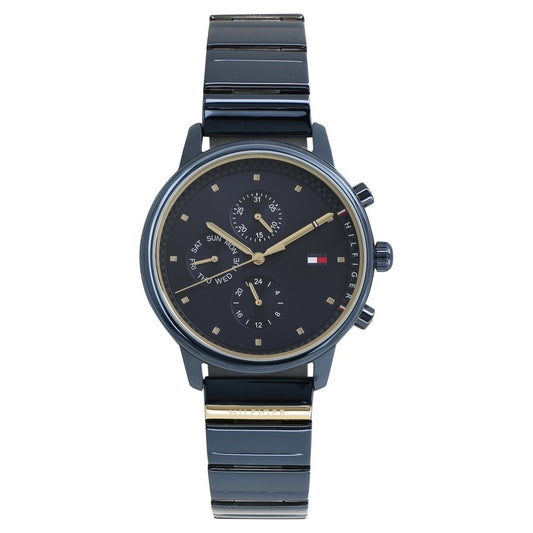 Tommy Hilfiger Quartz Multifunction Blue Dial Metal Strap Watch for Women