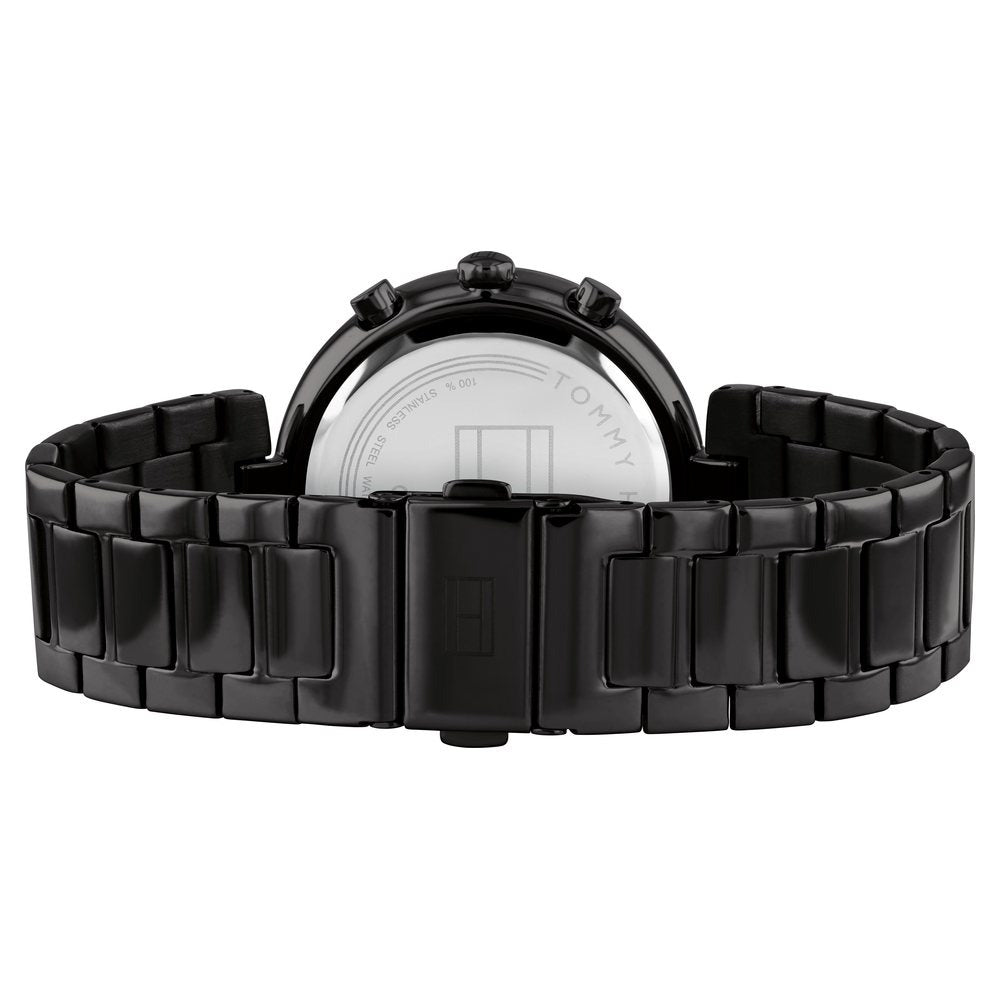 Tommy Hilfiger Quartz Multifunction Black Dial Stainless Steel Strap Watch for Women