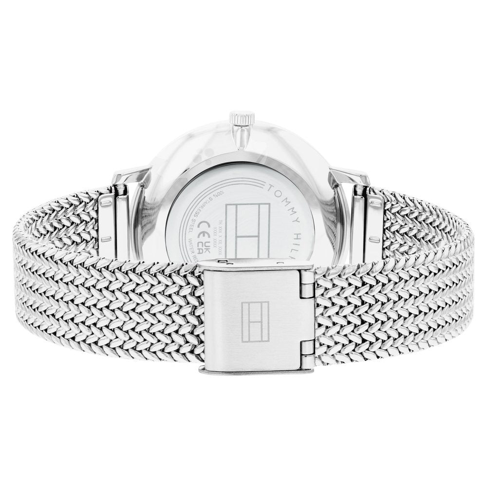 Tommy Hilfiger Multifunction Silver Round Dial Silver Stainless Steel Strap Watch For Women