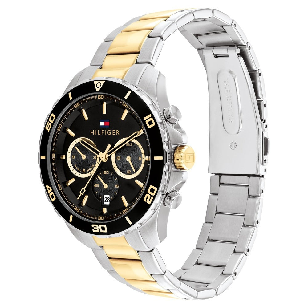 Tommy Hilfiger Quartz Multifunction Black Stainless Steel Strap for Men