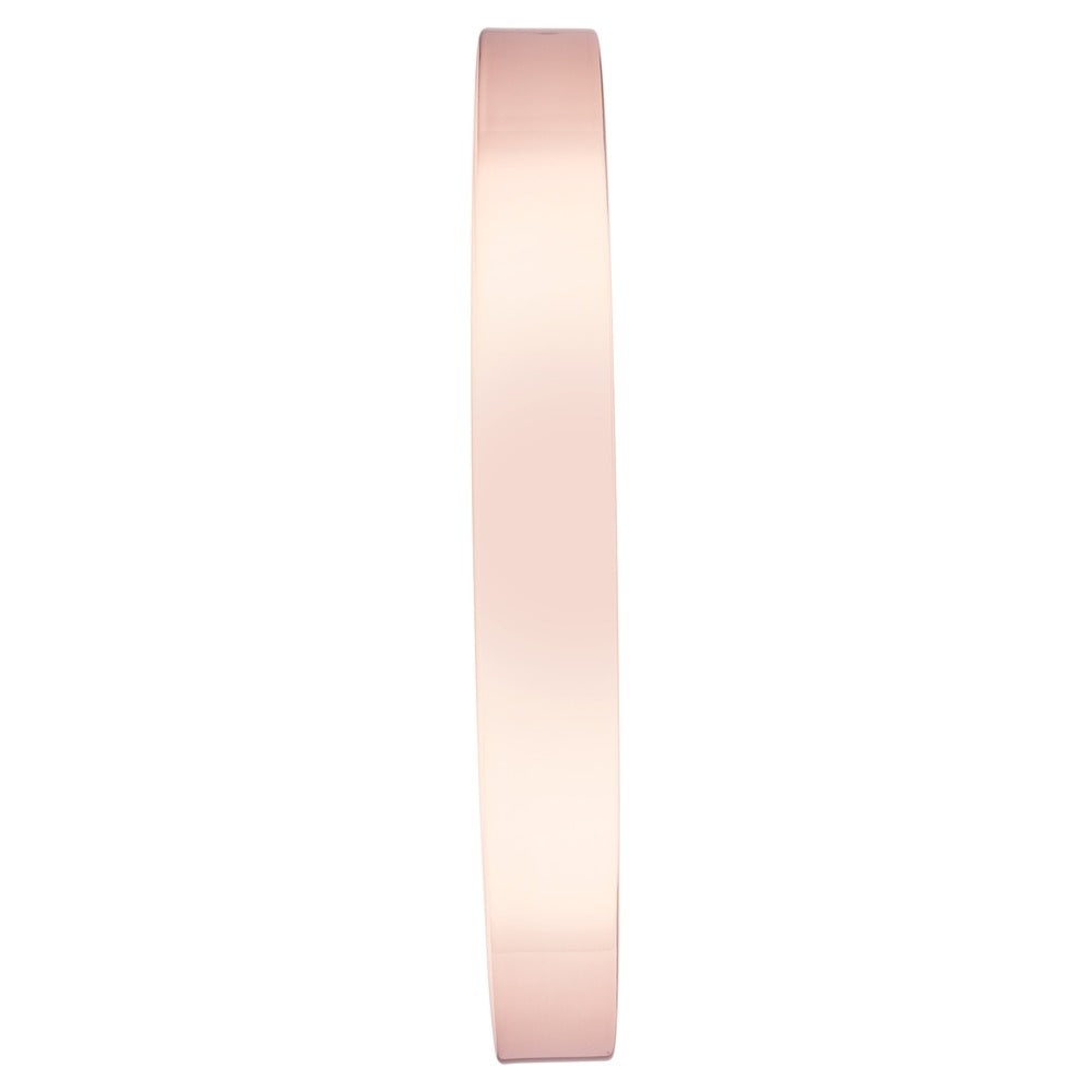 Titan Metallic Wall Clock White Dial with Rose Gold Sleek frame and Silent Sweep Technology - 40.0 cm x 40.0 cm (Large)