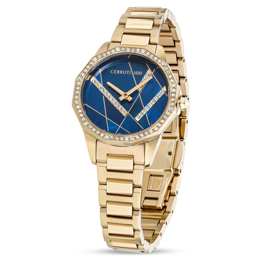 Cerruti 1881 Quartz Analog Mother of Pearl Dial Stainless Steel Strap Watch for Women