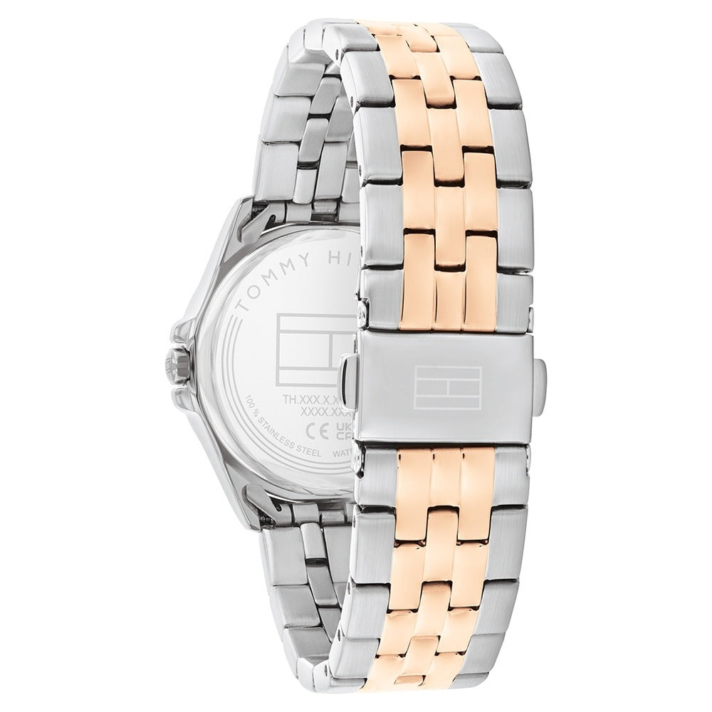 Tommy Hilfiger Quartz Analog Rose Gold Dial Two Toned Stainless Steel Strap Watch For Women