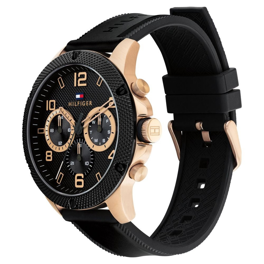 Tommy Hilfiger Black Dial Quartz Analog Watch for Men