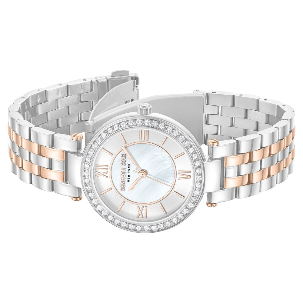 Kenneth Cole Quartz Analog Silver Dial Stainless Steel Strap Watch For Women
