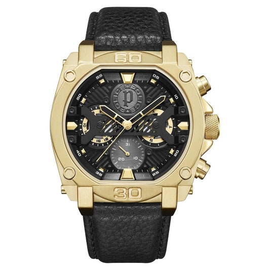 Police Quartz Multifunction Grey Dial Leather Strap Watch for Men