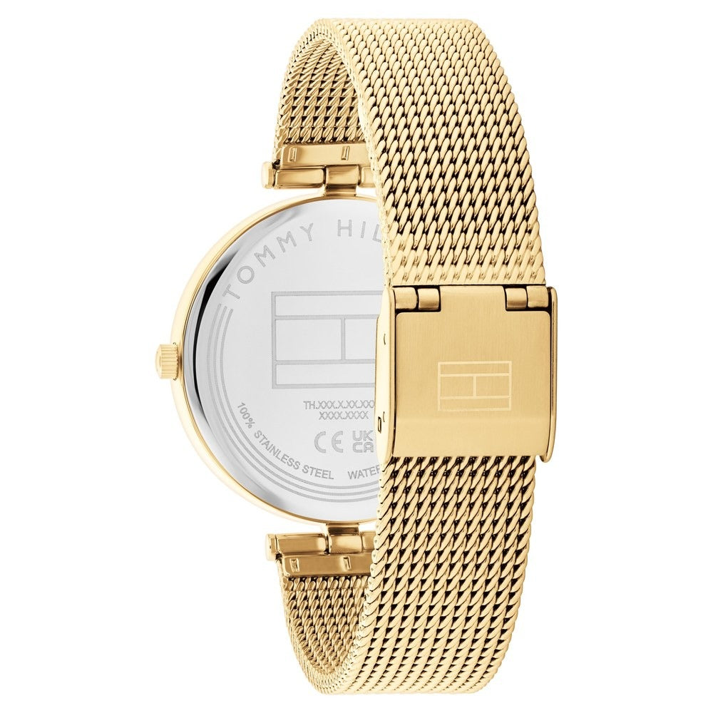 Tommy Hilfiger Quartz Analog Green Dial Golden Stainless Steel Strap Watch for Women