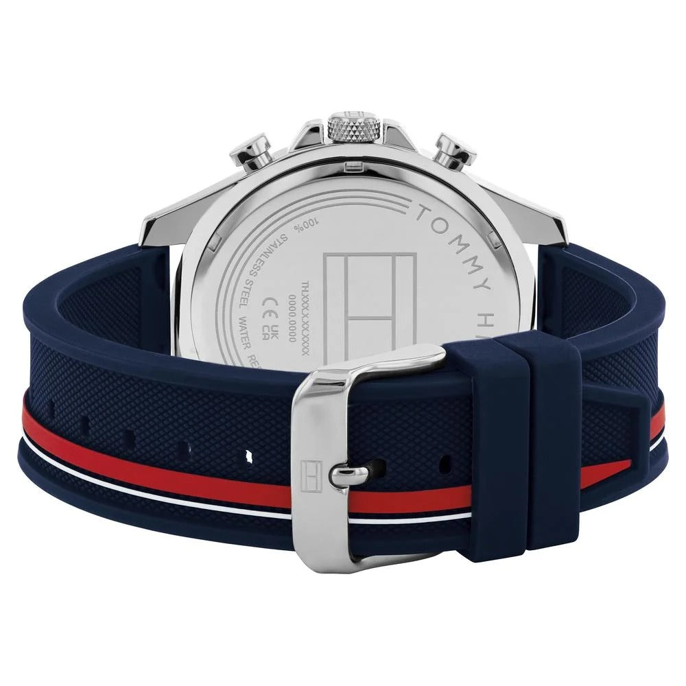 Tommy Hilfiger Quartz Multifunction Blue dial Silicone Strap Watch for Men
