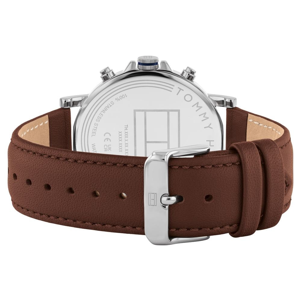 Tommy Hilfiger Quartz Multifunction Blue Leather Strap for Men