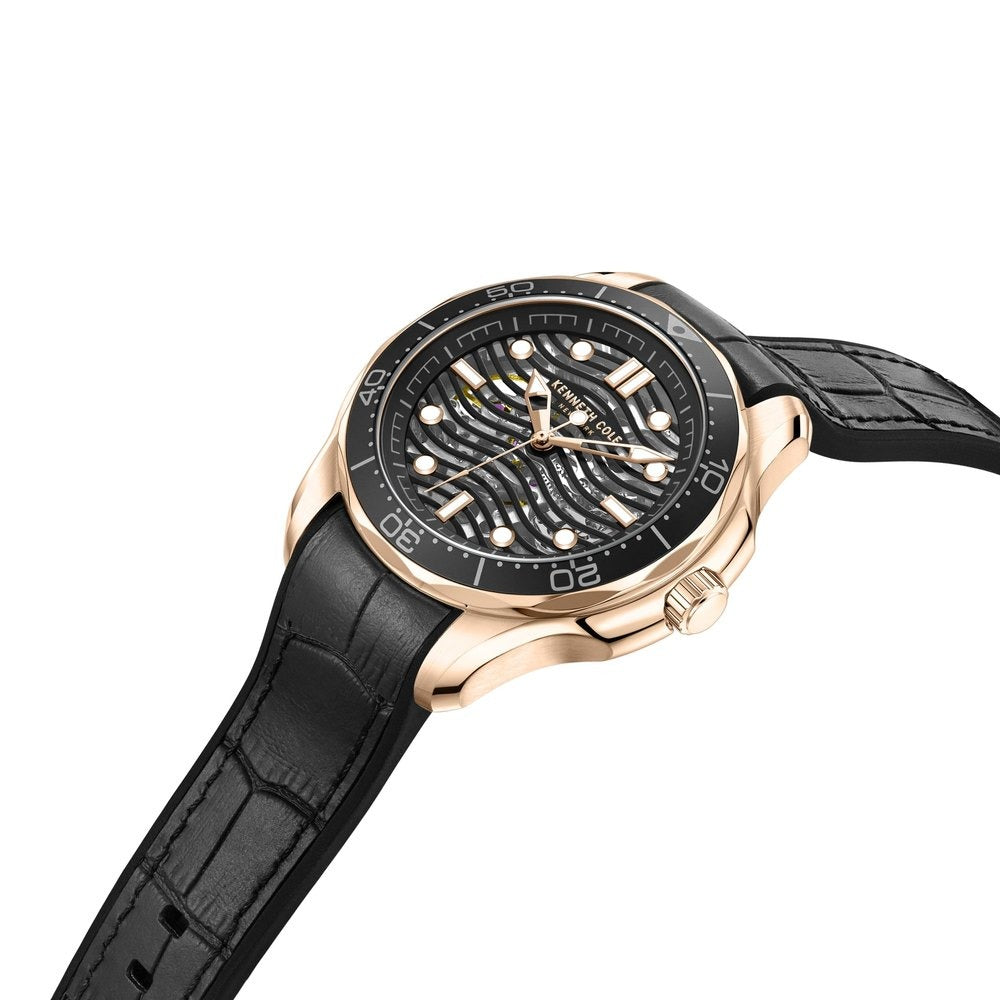 Kenneth Cole Black Dial Automatic Watch for Men