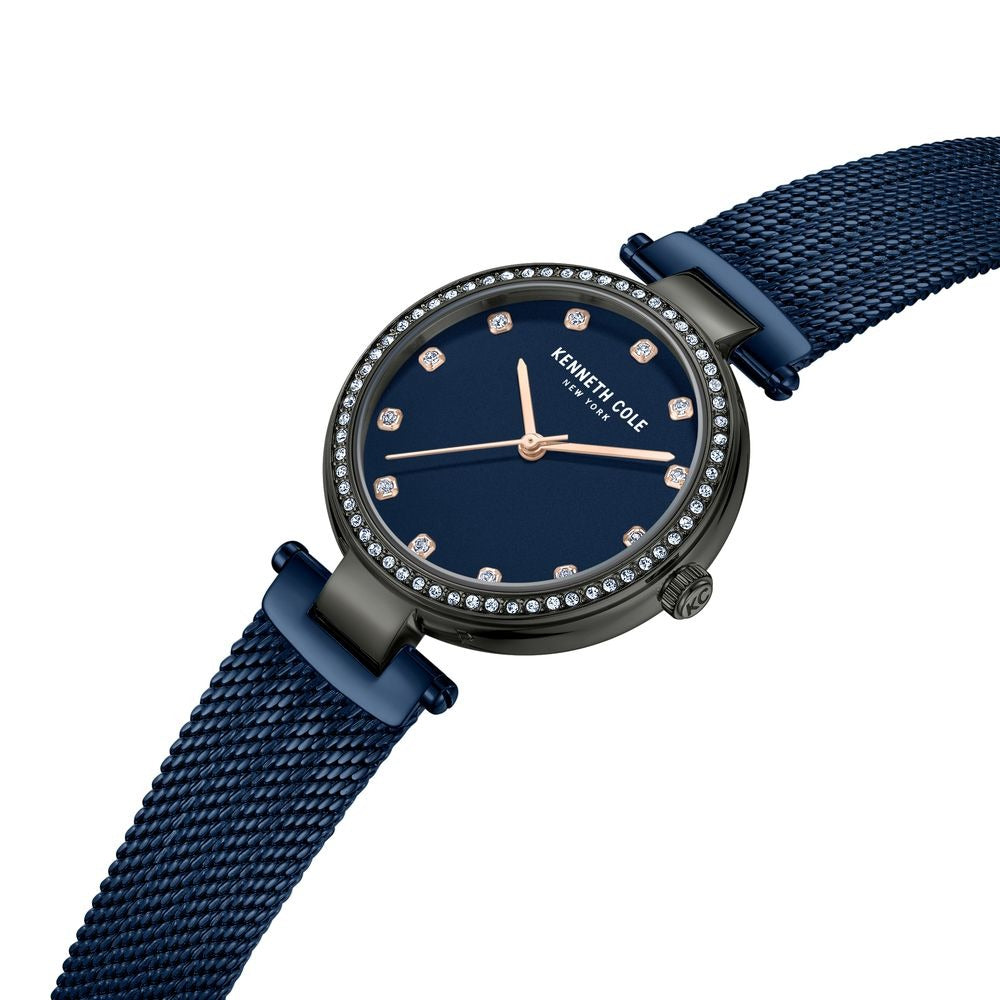 Kenneth Cole Quartz Analog Blue Dial Stainless Steel Strap Watch For Women