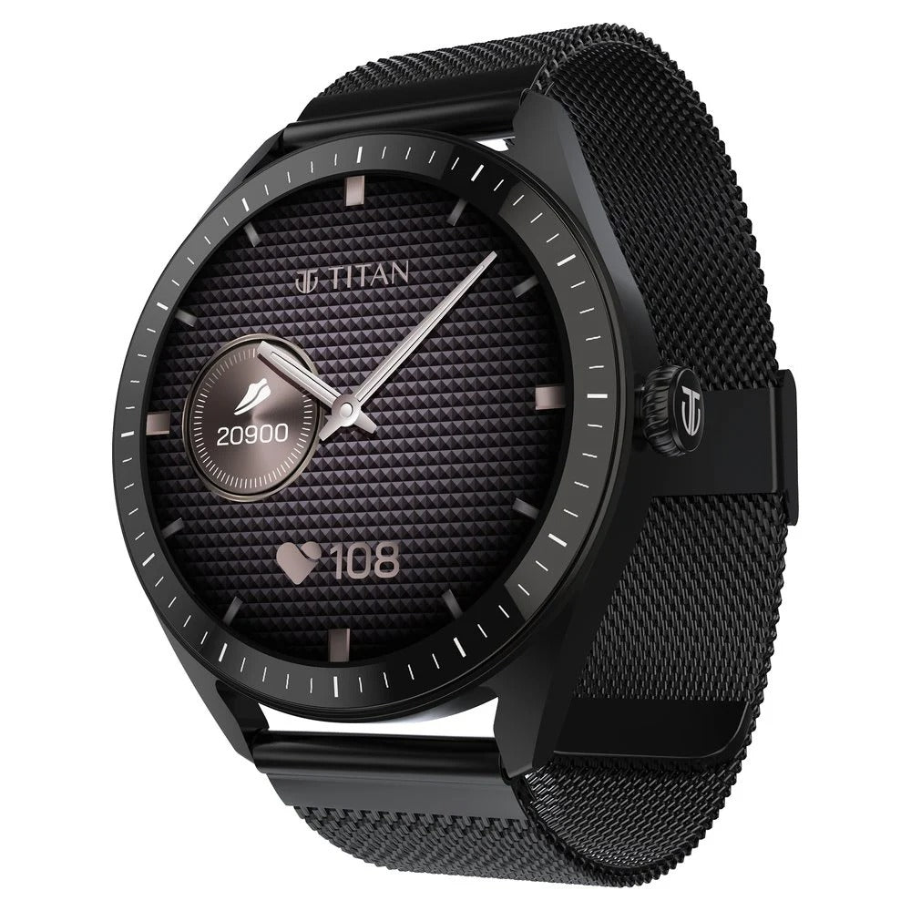 Titan Crest 2.0 With 3.63 CM AMOLED Display With Functional Crown,SingleSync BT Calling,AI Voice Assistant,Find Phone