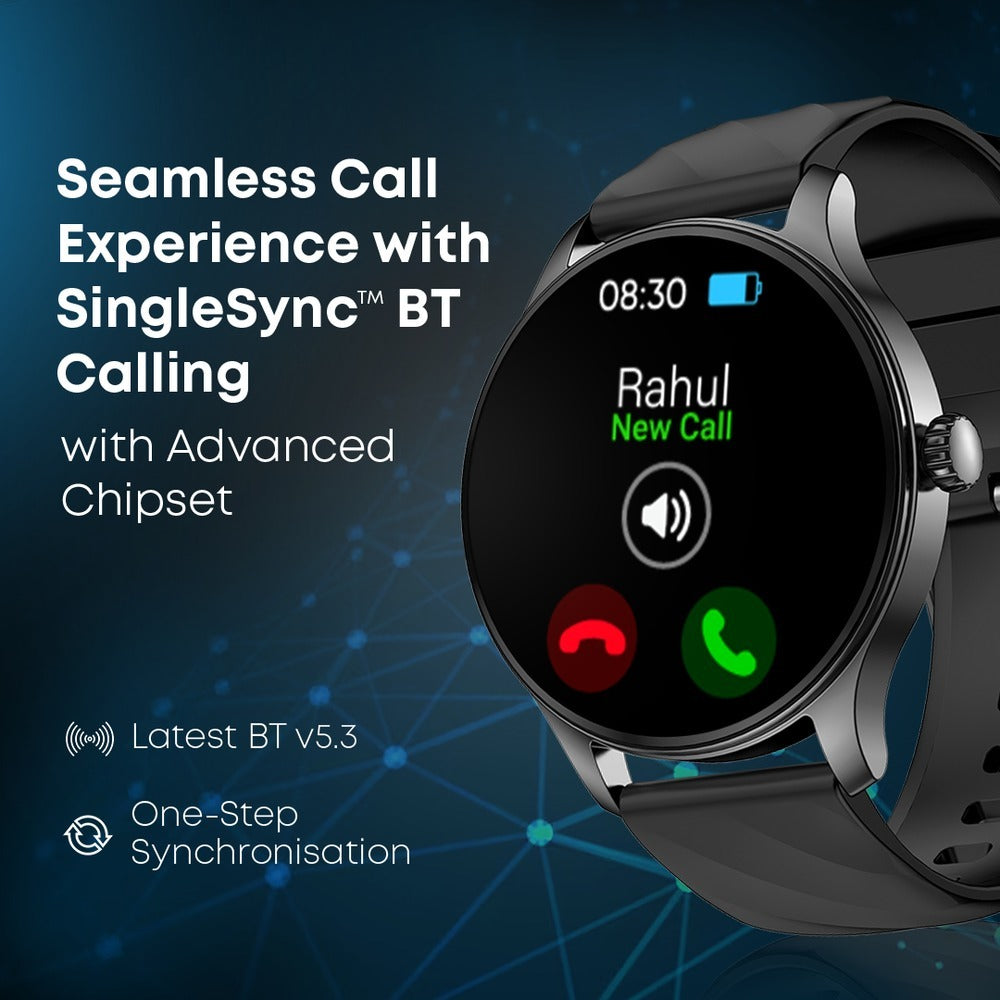 Fastrack Jupiter R1 With 3.50 cm, BT Calling, 100+ Sports Mode, IP68, Calculator, AI Voice Assistant, Fashion Smartwatch