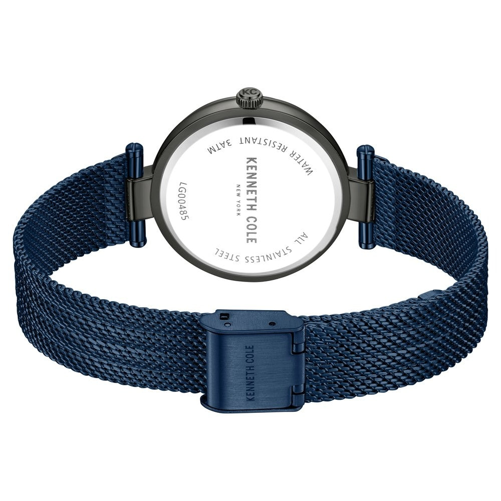 Kenneth Cole Quartz Analog Blue Dial Stainless Steel Strap Watch For Women