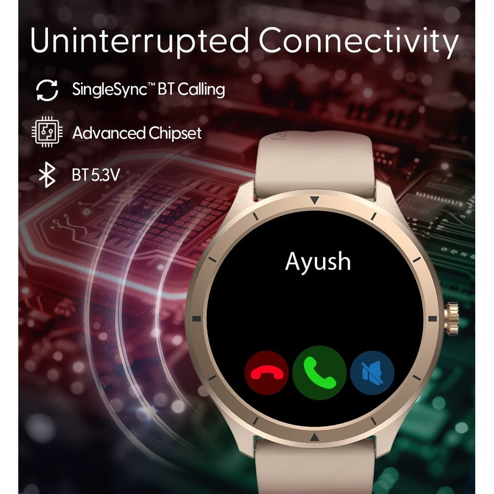 Fastrack Revoltt FR2 with 3.50 cm UltraVU Display, Advanced Blazing Fast UI, Working Crown, IP68 Smartwatch