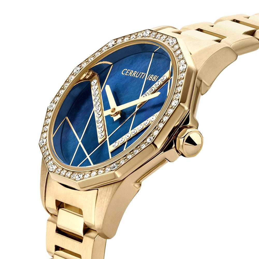 Cerruti 1881 Quartz Analog Mother of Pearl Dial Stainless Steel Strap Watch for Women