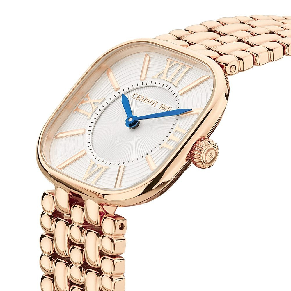 Cerruti 1881 Quartz Analog Off White Dial Stainless Steel Strap Watch for Women