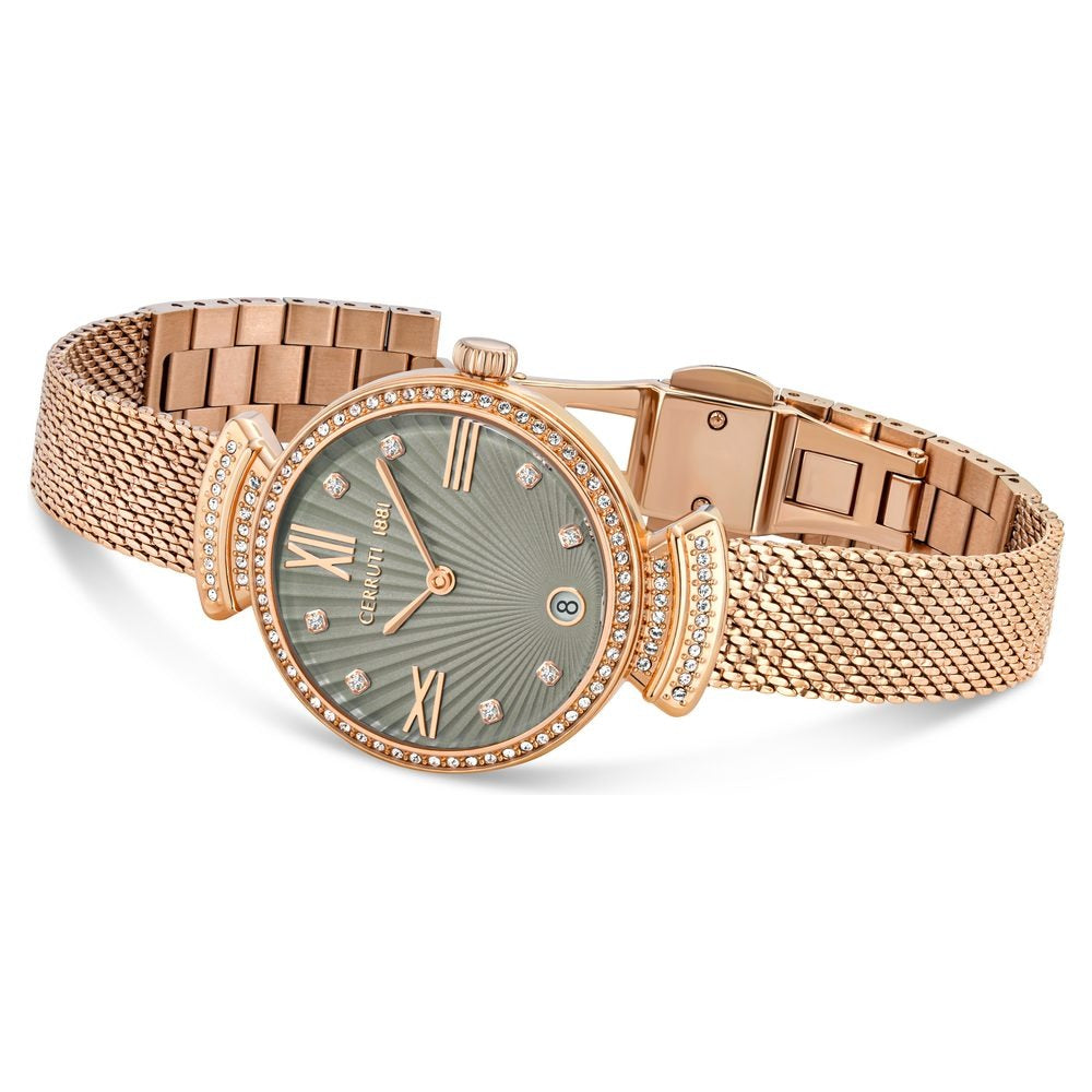Cerruti 1881 Quartz Analog Grey Dial Stainless Steel Strap Watch for Women