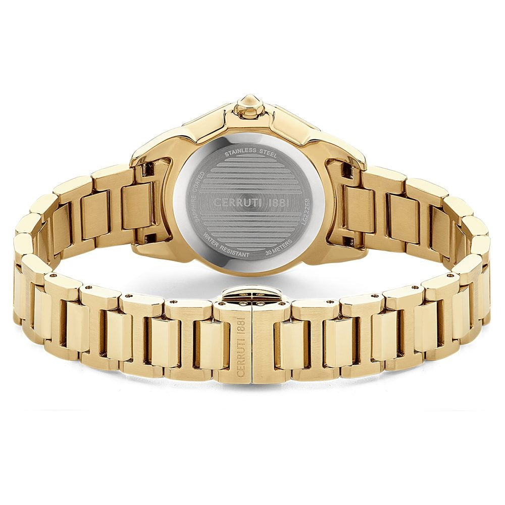 Cerruti 1881 Quartz Analog Mother of Pearl Dial Stainless Steel Strap Watch for Women