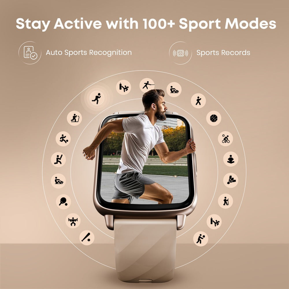 Fastrack Jupiter S1 Smartwatch comes with 4.64 cm TFT Display with 240*284 Pixel Resolution, AI Voice Assistant,