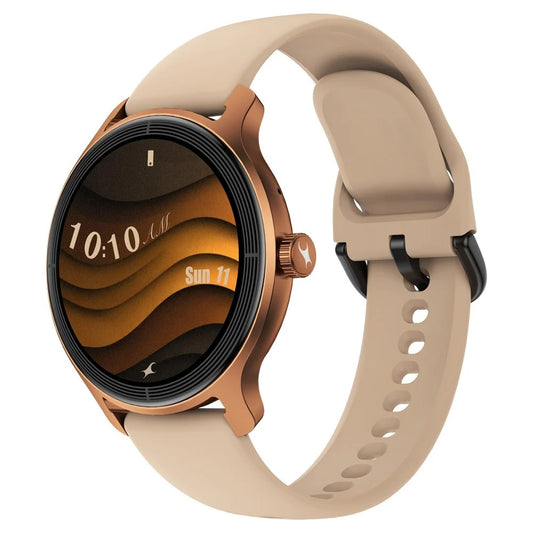 Fastrack Sleek Smartwatch 1.32" inch AMOLED Display, Sleek Design, Functional Crown, QR Hub, SpO2, HRM, IP68