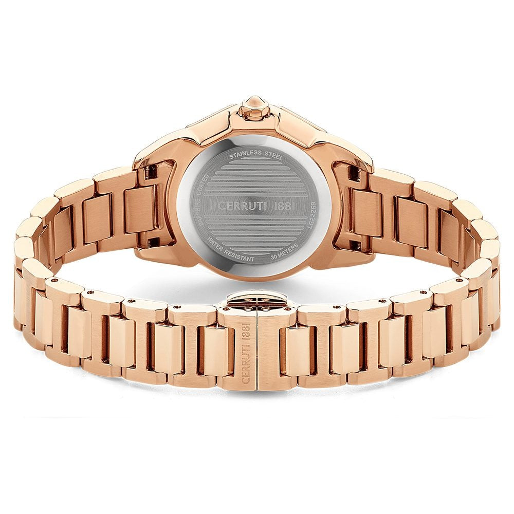 Cerruti 1881 Quartz Analog Red Dial Stainless Steel Strap Watch for Women