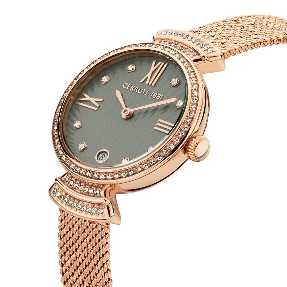 Cerruti 1881 Quartz Analog Grey Dial Stainless Steel Strap Watch for Women