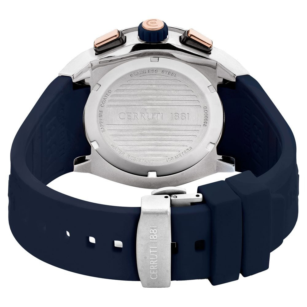 Cerruti 1881 Grey Dial Silicone Strap Watch for Men