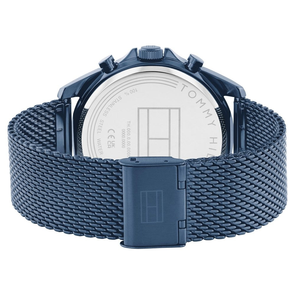 Tommy Hilfiger Multifunction Blue Dial Blue Color Stainless Steel Strap Watch For Men