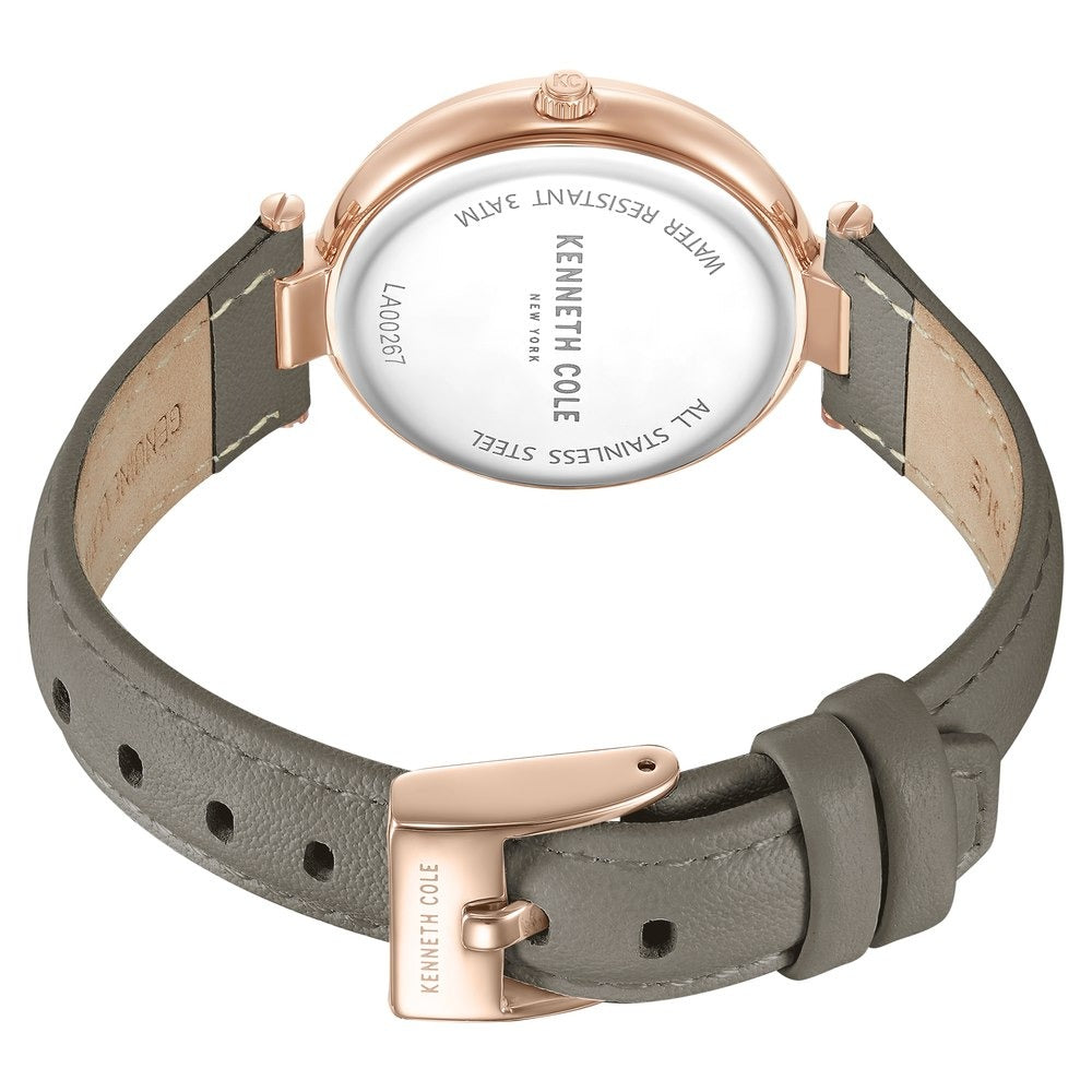 Kenneth Cole Quartz Analog Brown Dial Antique Leather Strap Watch for Women
