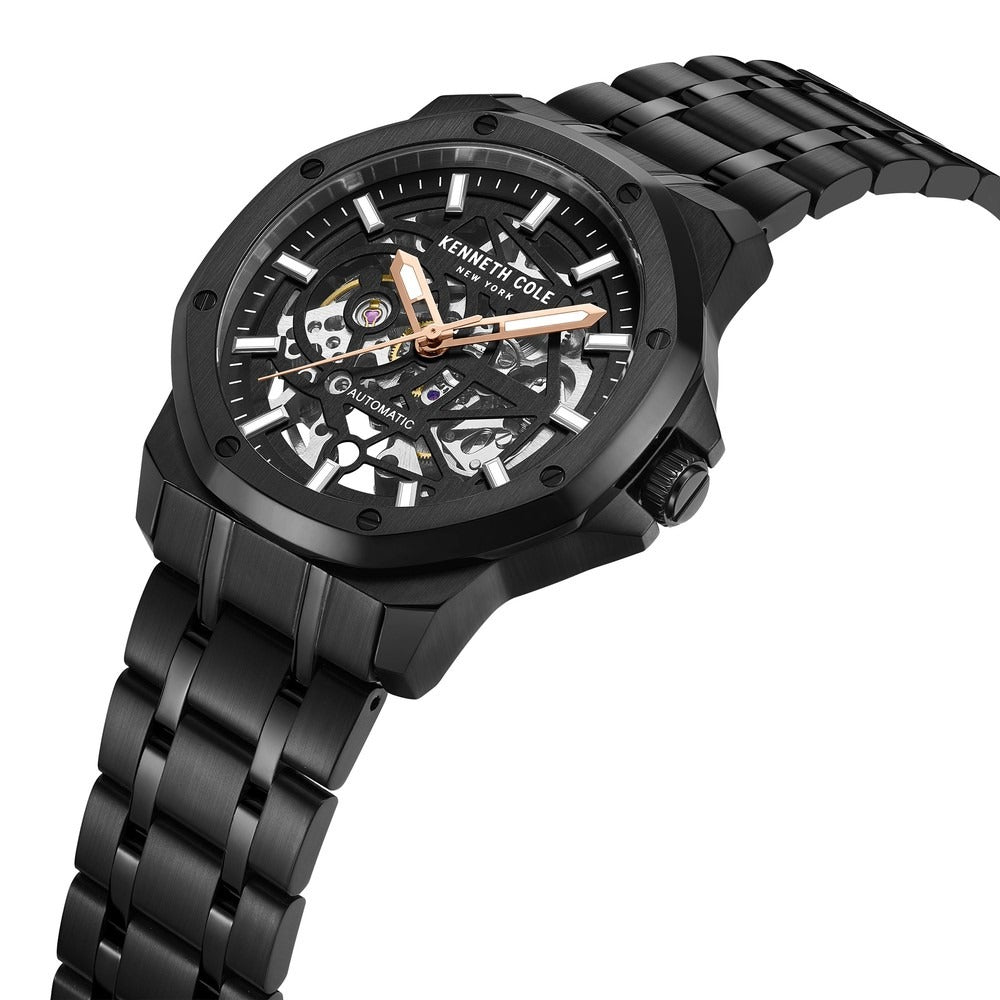 Kenneth Cole Black Dial Automatic Watch for Men