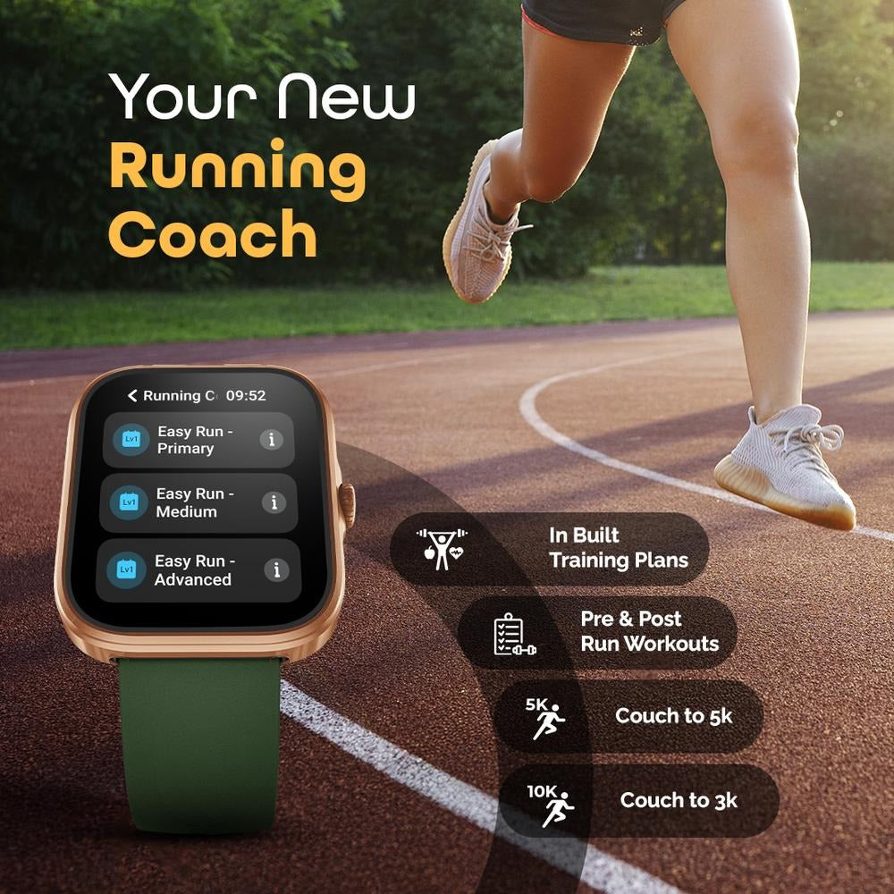 Fastrack Discovery with 4.9 CM AMOLED Display SingleSyncTM BT Calling, Built-in GPS, Running Courses, Running plans