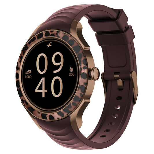 Fastrack Ella Women Smartwatch with 1.2" inch AMOLED Display, Patterned Bezel, Functional Crown, BT Calling