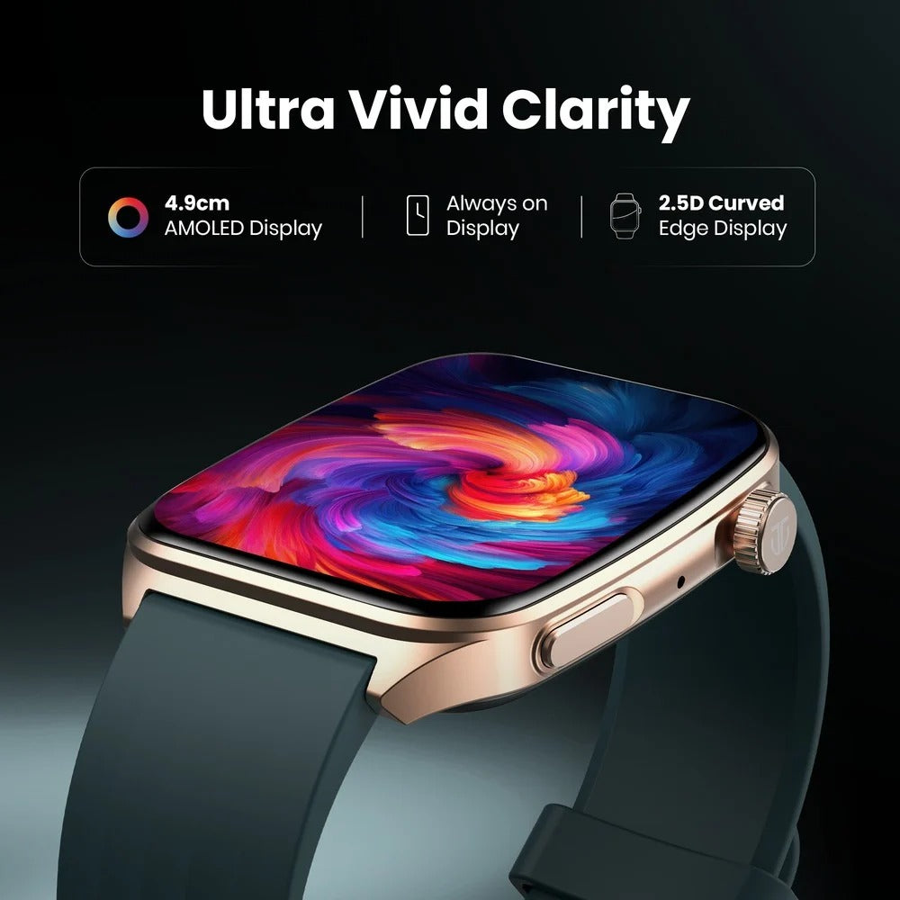 Titan Smart 4.0 Smartwatch with 1.93" AMOLED Display, Infinite AI Watch Faces, AI Voice assistant, QR Hub?