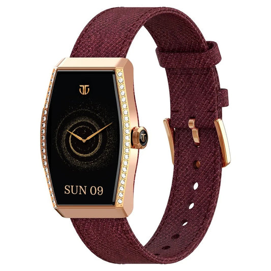Titan Valerie Aura Women Smartwatch with 1.47" AMOLED Display, Crystal Studded Bezzel, Animated Watchfaces