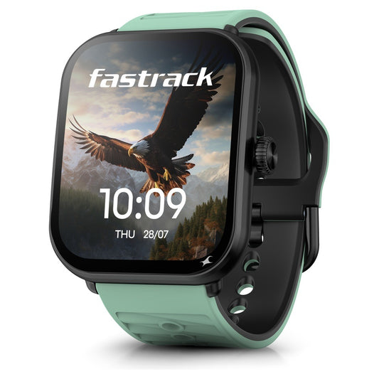Fastrack MYND - 4.9 cm AMOLED Display, AI Watchface, BT Calling IP68 Smartwatch, AI Chat, Offline Voice Commands
