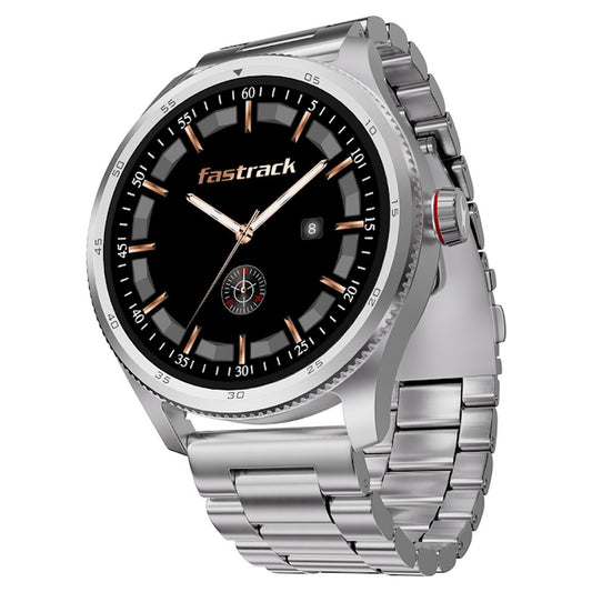 Fastrack Magnus FX1 Luxury Metal Smartwatch with High Definition 3.5 cm UltraVU Display, SingleSync BT Calling