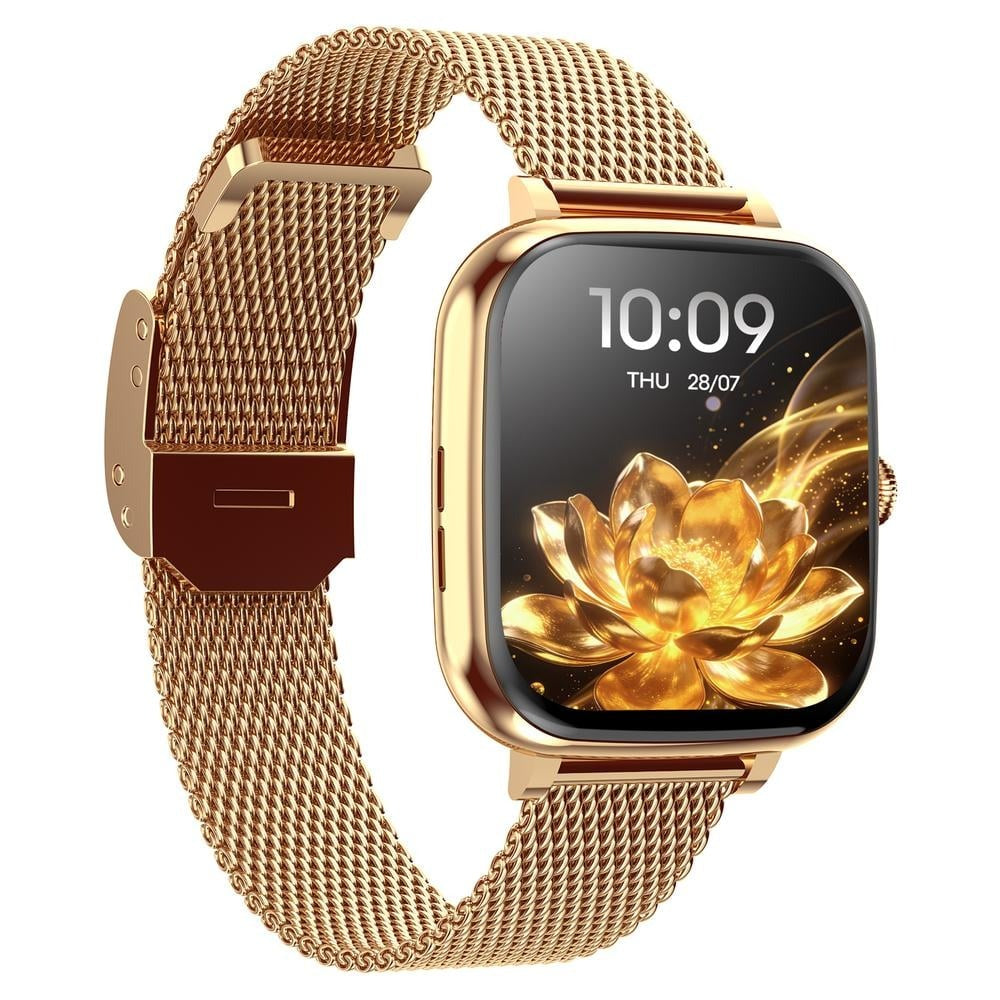 Fastrack Noir Rizz Women Smartwatch with 1.72" inch HD Display, Womens Health, Functional Crown, BT Calling, SpO2, Additional Silicone Strap