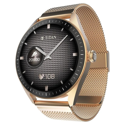 Titan Crest 2.0 With 3.63 CM AMOLED Display With Functional Crown,SingleSync BT Calling,AI Voice Assistant,Find Phone