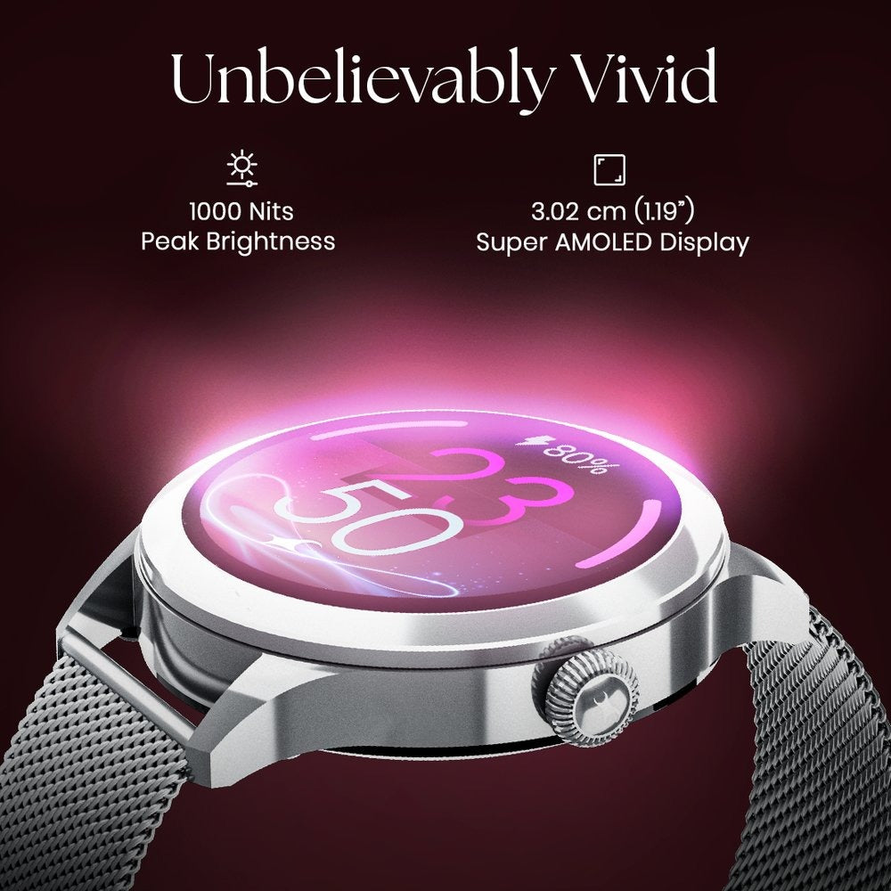 Fastrack Noir Pro Womens Smartwatch with 3.0 cm Super AMOLED Display, 390x390 Resolution