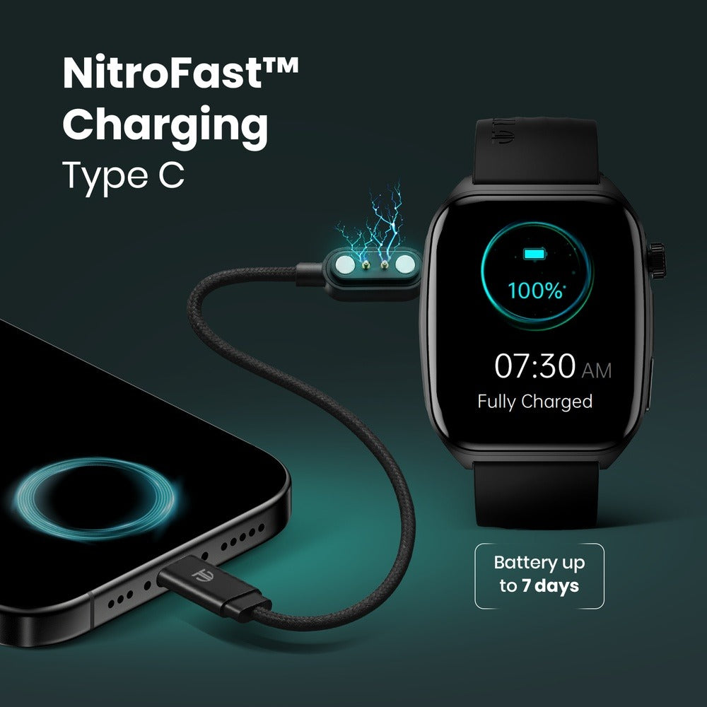 Titan Smart 4.0 Smartwatch with 1.93" AMOLED Display, Infinite AI Watch Faces, AI Voice assistant, QR Hub?