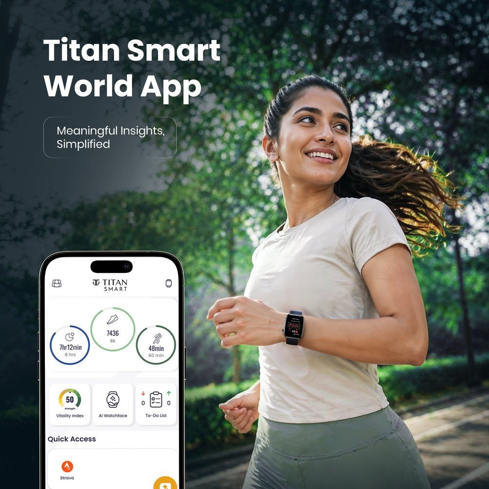 Titan Smart 4.0 Smartwatch with 1.93" AMOLED Display, Infinite AI Watch Faces, AI Voice assistant, QR Hub?