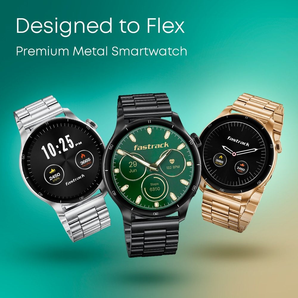 Fastrack Dezire FX1 Pro with 3.6 CM AMOLED Display with Functional Crown,SingleSync BT Calling,AOD,AI Voice Assistant